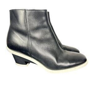 Camper Brooke Women's Leather Ankle Boots Black Casual Dress Side-Zip Heels 6